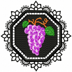 Grapes Embroidery Design 11